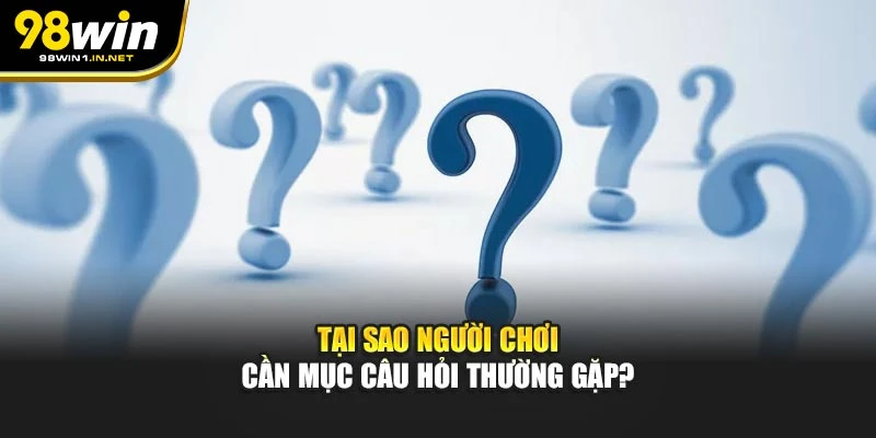 Tại sao người chơi cần mục câu hỏi thường gặp