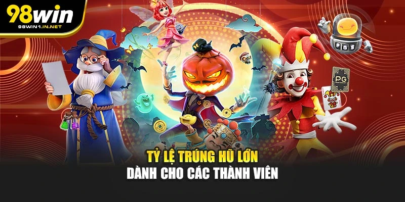 Tỷ lệ trúng hũ lớn dành cho các thành viên